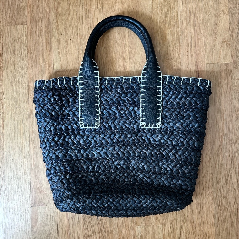 A NEW DAY Black Woven Tote NWOT
